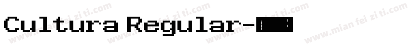 Cultura Regular字体转换